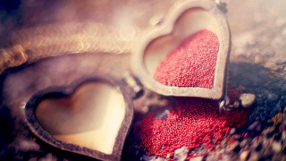Heart shaped steam object ground - object in the middle free wallpaper