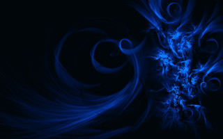 Blue abstract swirly background glow - a blue swirl free wallpaper