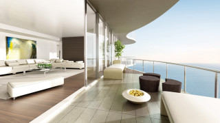 Open living room ocean view 2 - david chipperfield free wallpaper