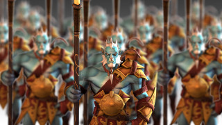 Animated characters swords line group - 8 k free wallpaper