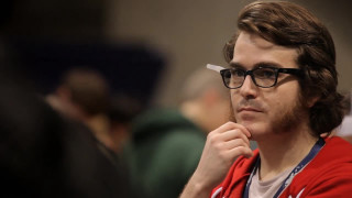 Man glasses red jacket looking - sophisticated free wallpaper