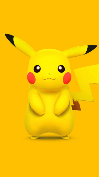 Pikachu sitting yellow background lightning - free cyberpunk wallpaper