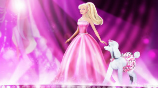 Barbie doll poodle stage lights - behind them free wallpaper for desktop