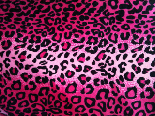 Pink black animal print fabric 5 - black spot free wallpaper