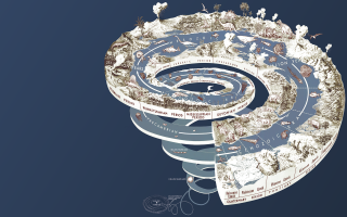 Spiral water land map ocean - earnst haeckel free wallpaper