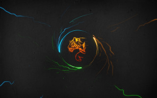 Colorful light painting dragon dark - arcane free wallpaper for desktop