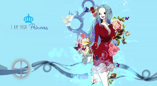Woman red dress bouquet dove - a ribbon free wallpaper