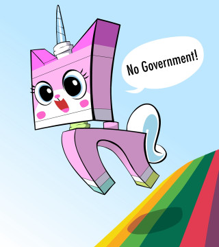 Cartoon character flying speech bubble - free cyberpunk wallpaper for tablet