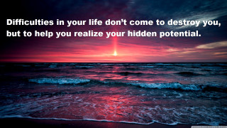 Sunset life ocean quote red - amazing depth free wallpaper