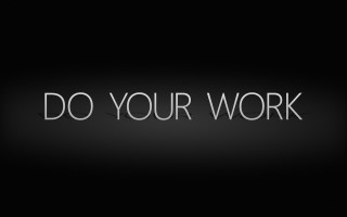 Do your work black white - edward ruscha free wallpaper
