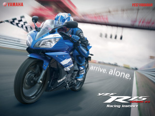Motorcycle track yamaha arrive alone - alone free wallpaper