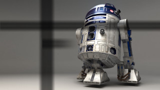 Robot standing air light shadow - a robot free wallpaper