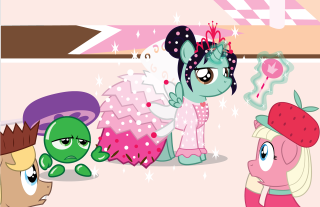 Cartoon group stars heart pink - a pink heart free wallpaper