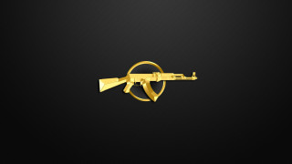Golden gun black background carlos - golden free wallpaper for desktop
