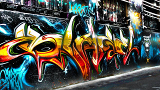 Graffiti wall building fire hydrant - graffiti paint free wallpaper for desktop