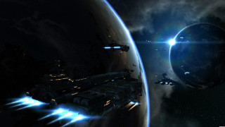 Space station planet starship astronaut - a space station in the middle of a planet free wallpaper