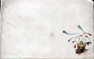 Toothbrushes paint cup tabletop white - a picture of a bunch free wallpaper