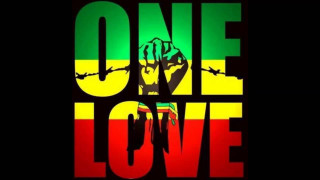 Fist flag one love poster 2 - free love wallpaper