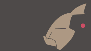 Stylized fish red dot black - a red dot free wallpaper