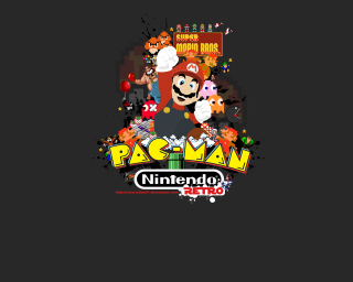 Nintendo logo mario luigi background - pixel art free wallpaper