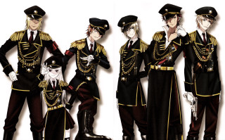 Uniform group people standing white - uniform free wallpaper