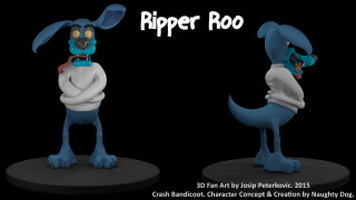 Ripper roo blue nose furry - dean roger free wallpaper