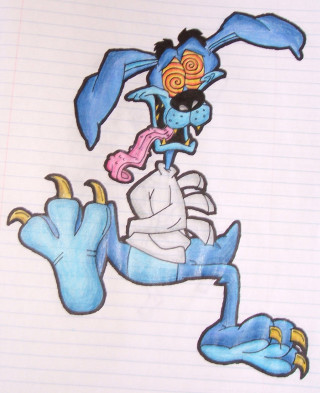 Cartoon character running scarf feet - a scarf free wallpaper for mobile