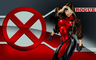 Woman red outfit red sign - a red sign free wallpaper