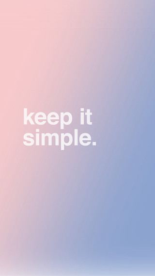Keep it simple pink blue - free minimalism wallpaper for mobile