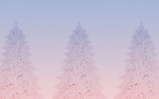 Pink blue background three trees - smooth gradient free wallpaper for desktop