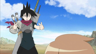 Woman black grey outfit sword - outfit holding free wallpaper