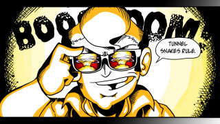 Cartoon man glasses boom speech - benjamin marra free wallpaper for desktop