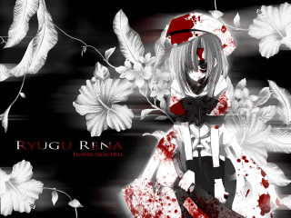 Woman blood knife face danger - blood free wallpaper