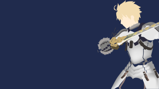 Man white sword armor blue - ufotable free wallpaper