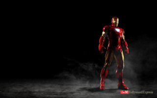 Man red gold suit smoke - his foot free wallpaper