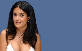 Woman blue background symmetrical jewelry - symmetrical free wallpaper