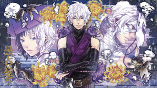 Anime couple brick wall skulls - skull free wallpaper