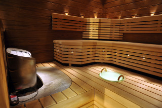 Sauna bowl heater light floor - diffuse lighting free wallpaper for desktop