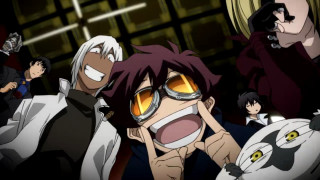 Anime characters yellow glasses surprised - their face free wallpaper