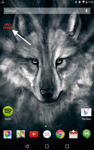 Wolf green arrow left white - left free wallpaper for mobile