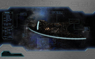 Futuristic ship information space surrounding - a futuristic ship free wallpaper