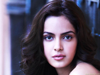 Woman longhair blueeyes brickwall photorealistic - jayison devadas free wallpaper