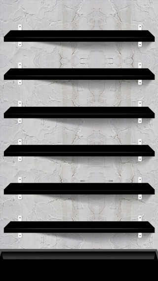 Black shelf five shelves white 2 - donald judd free wallpaper for mobile
