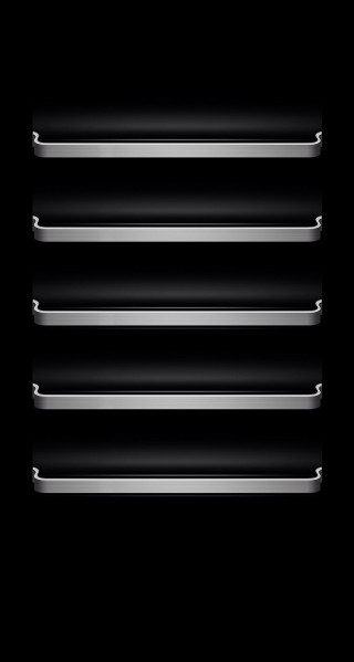 Black background metal shelves image - donald judd free wallpaper for mobile