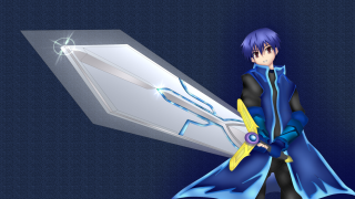 Man blue outfit sword shield 3 - elysium free wallpaper