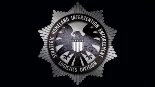 Black background white eagle badge - a white eagle free wallpaper