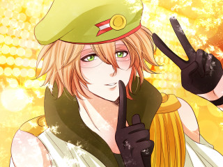 Person hat finger up yellow - cosplay free wallpaper