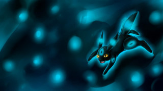 Glowing eyes bioluminescent bubble arcade - brom free wallpaper