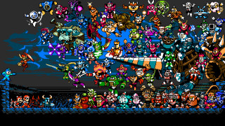 Game characters collection black background - 2 d sprite free wallpaper