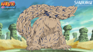 Furry creature big tail cartoon - a background of trees free wallpaper